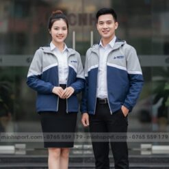 may áo khoác gió đồng phục