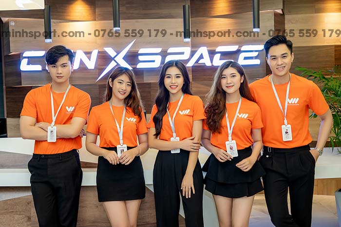 áo thun đồng phục cổ tròn