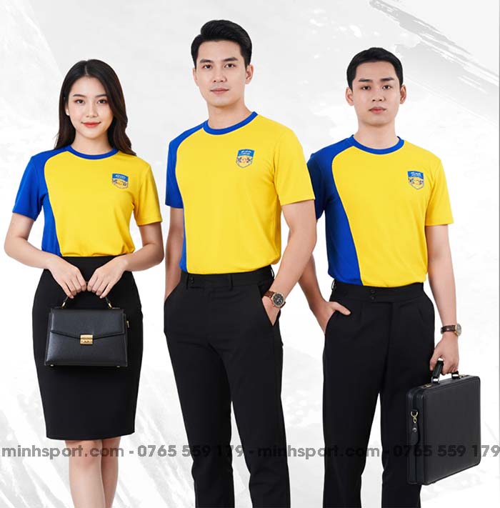 áo thun đồng phục cổ tròn
