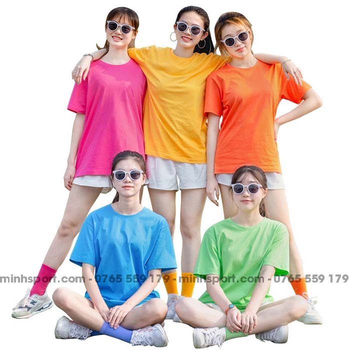 áo thun đồng phục cổ tròn