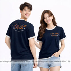 áo thun đồng phục cổ tròn