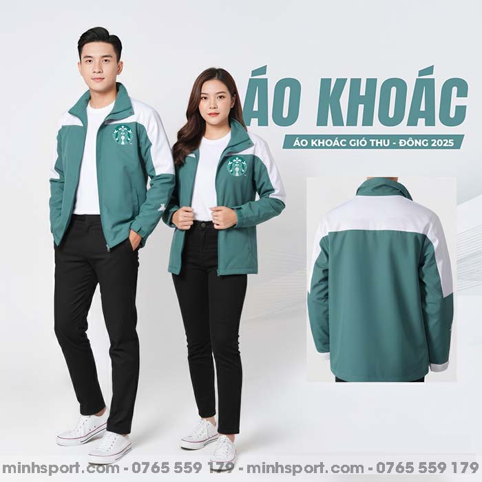 may áo khoác gió đồng phục