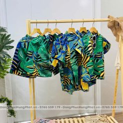 sét đồ bộ quần áo họa tiết đi biển đẹp