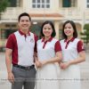 áo thun đồng phục họp lớp 15 năm màu trắng phối đỏ