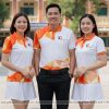 áo thun đồng phục họp lớp 20 năm màu trắng phối cam