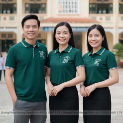áo thun đồng phục họp lớp 35 năm màu xanh rêu