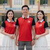 áo thun đồng phục họp lớp 50 năm màu đỏ phối đen