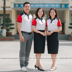 áo thun đồng phục họp lớp màu trắng phối đỏ