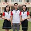 áo thun đồng phục họp lớp màu trắng phối đỏ