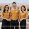 áo thun đồng phục họp lớp màu vàng bò