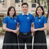 áo thun đồng phục họp lớp màu xanh bích