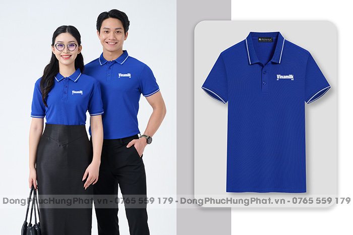 áo polo đồng phục cho nhân viên văn phòng màu xanh bích