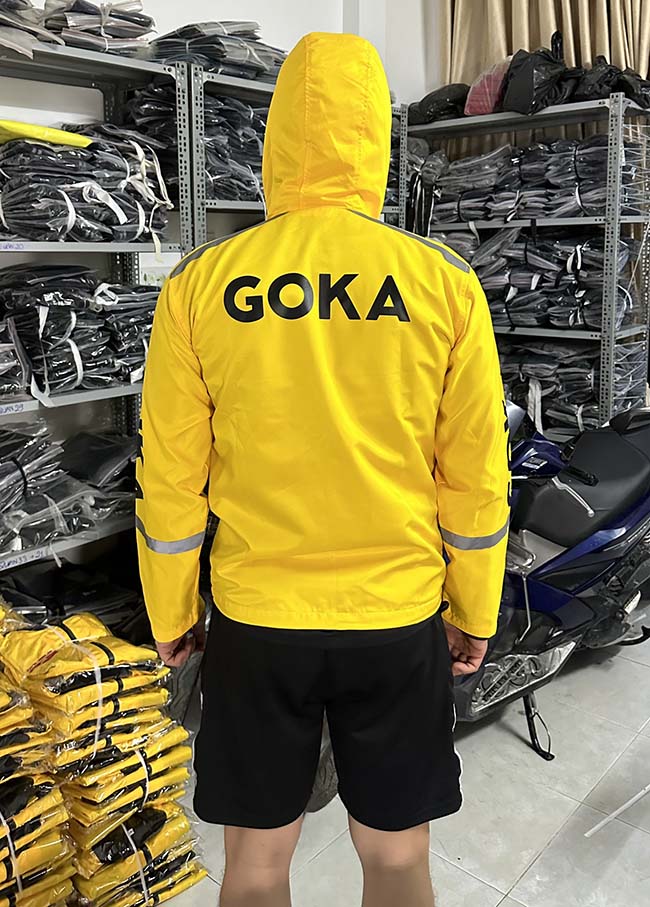đơn hàng 155 áo khoác đồng phục công ty goka