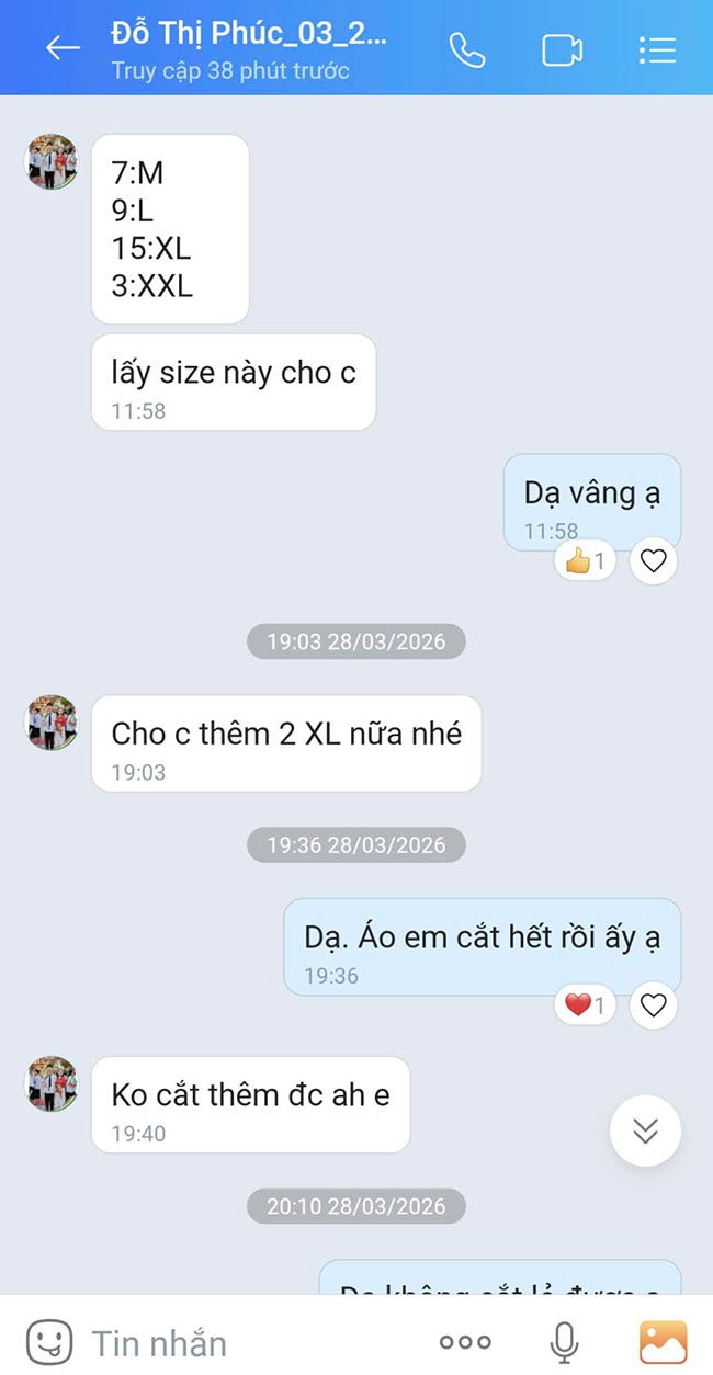 đơn hàng 172 áo thun hội phụ nữ xã nguyễn văn linh, tỉnh Hưng Yên
