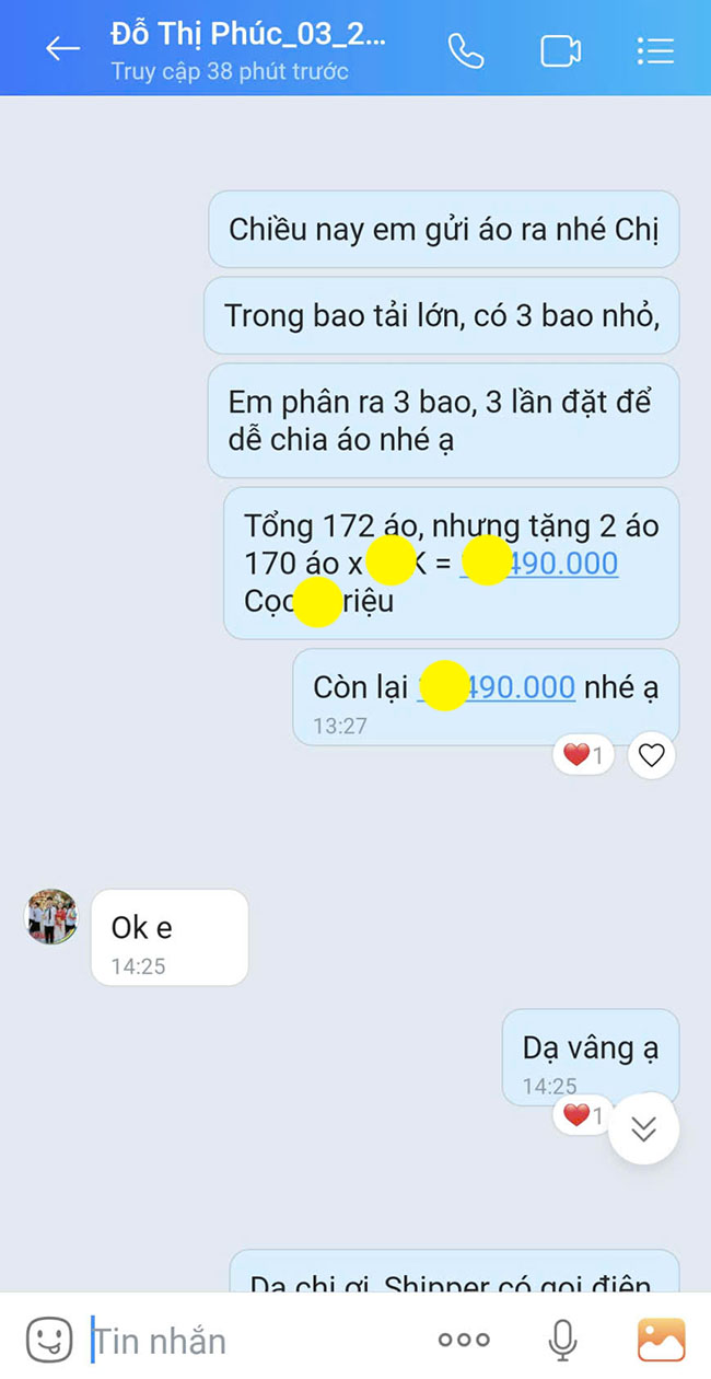 đơn hàng 172 áo thun hội phụ nữ xã nguyễn văn linh, tỉnh Hưng Yên