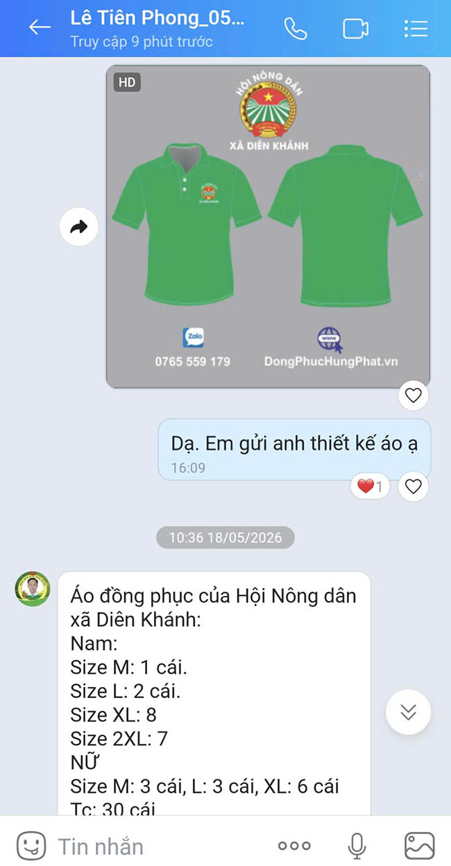 in 30 áo thun hội nông dân xã diên khánh