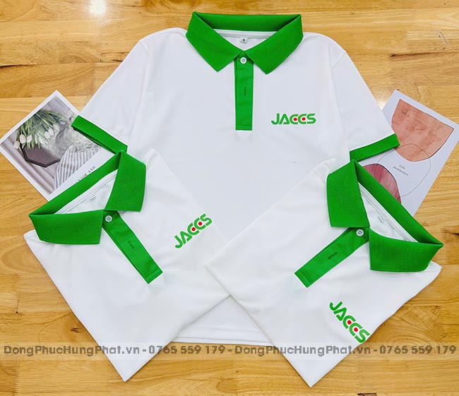 in áo thun theo yêu cầu cho công ty JACCS ở TPHCM