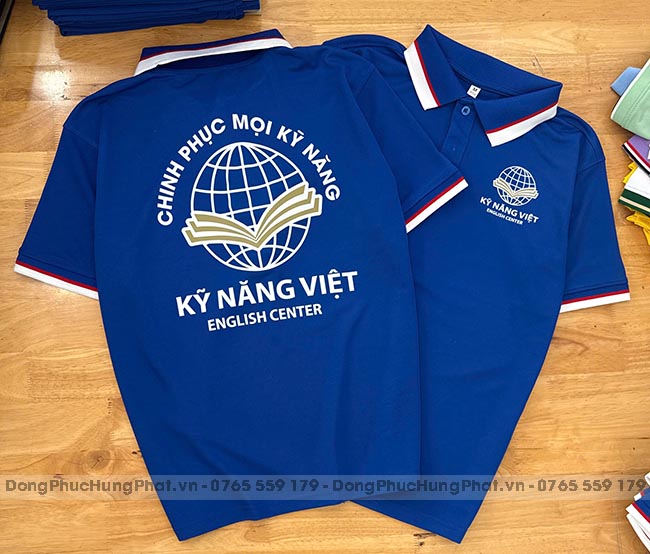 in áo thun theo yêu cầu cho công ty Kỹ Năng Việt ở TPHCM