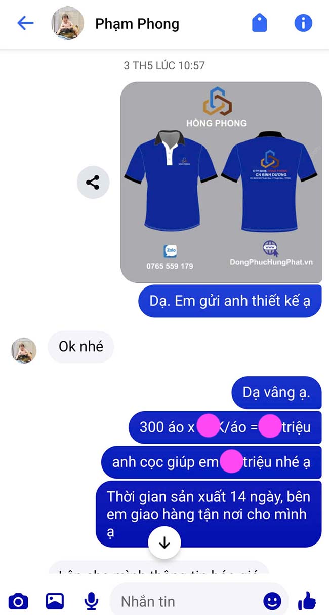 may 300 áo thun công nhân cho công ty inox hồng phong - bình dương