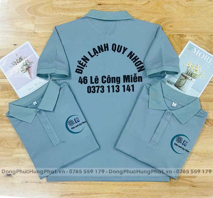 may áo thun đồng phục công nhân giá rẻ