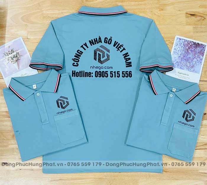may áo thun đồng phục công nhân giá rẻ