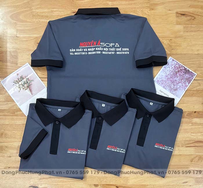 may áo thun đồng phục công nhân giá rẻ