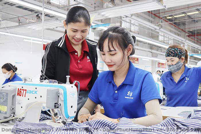 may áo thun đồng phục công nhân giá rẻ