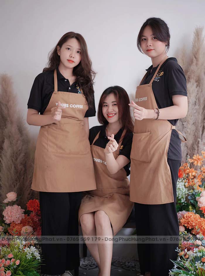 áo polo đồng phục nhân viên bán hàng màu Đen