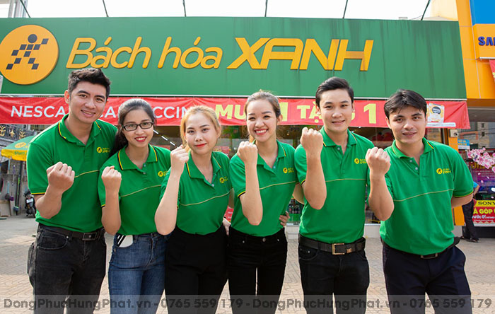 áo polo đồng phục nhân viên bán hàng Bách Hóa Xanh