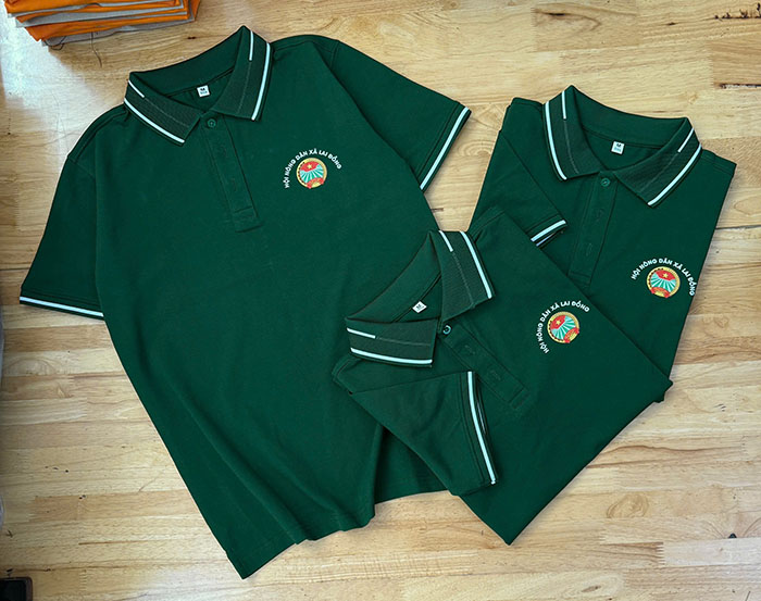 áo polo cá sấu cotton 100 màu xanh rêu