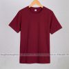 áo thun trơn cotton 100 màu đỏ đô