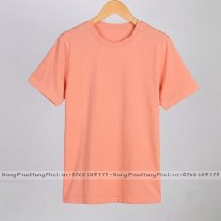 áo thun trơn cotton 100 màu hồng dâu