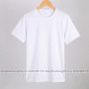 áo thun trơn cotton 100 màu trắng