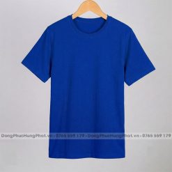 áo thun trơn cotton 100 màu xanh bích