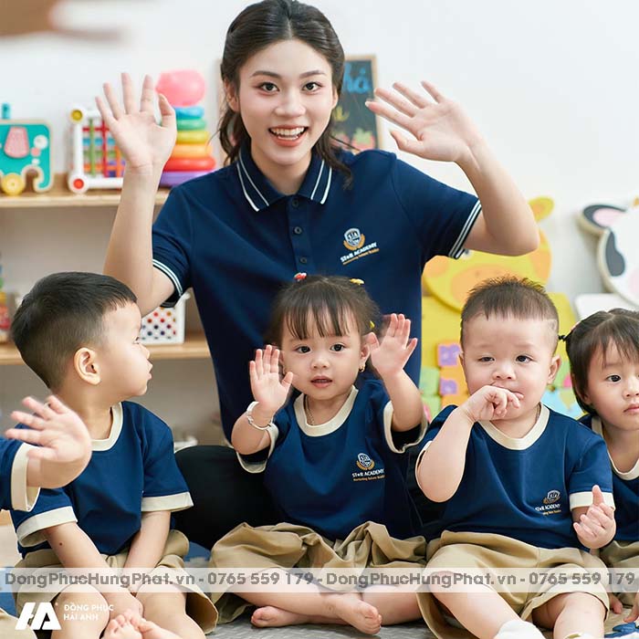 áo polo đồng phục giáo viên mầm non