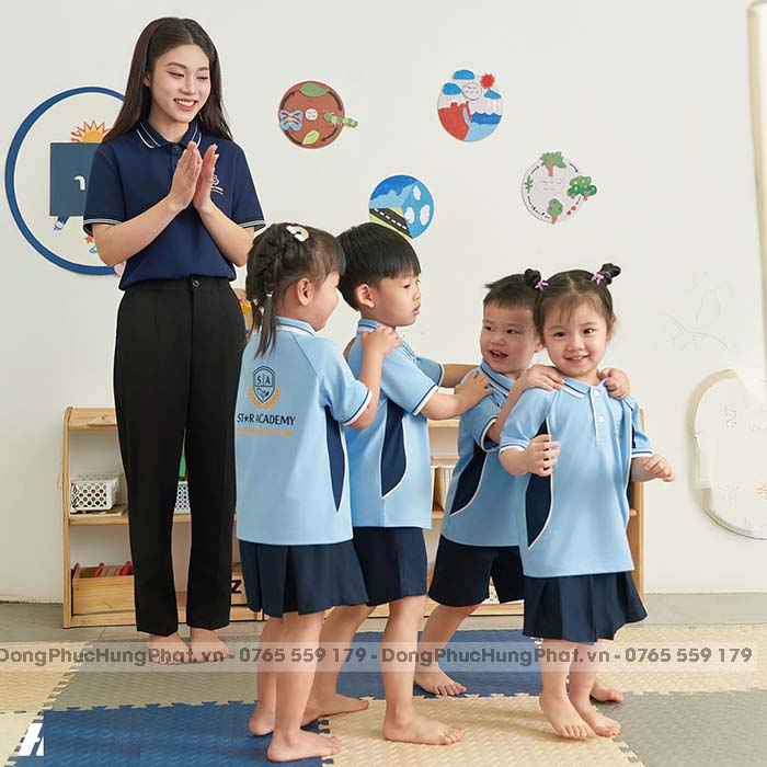 áo polo đồng phục giáo viên mầm non