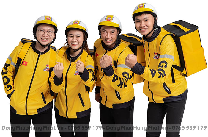 may đồng phục shipper, tài xế, nhân viên giao hàng
