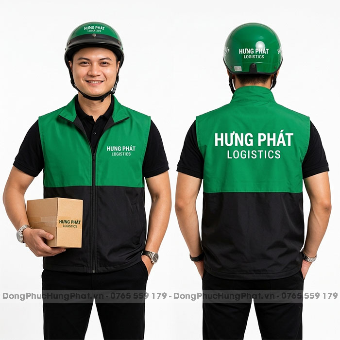 may đồng phục shipper, tài xế, nhân viên giao hàng