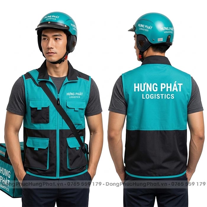 may đồng phục shipper, tài xế, nhân viên giao hàng