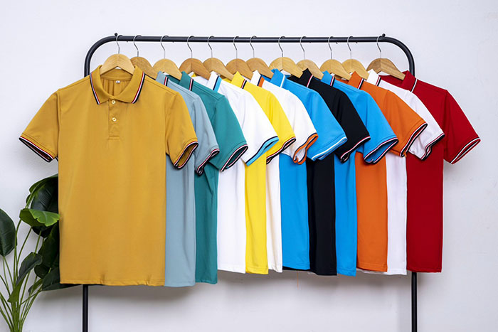 phôi áo polo vải thun cá sấu poly thái