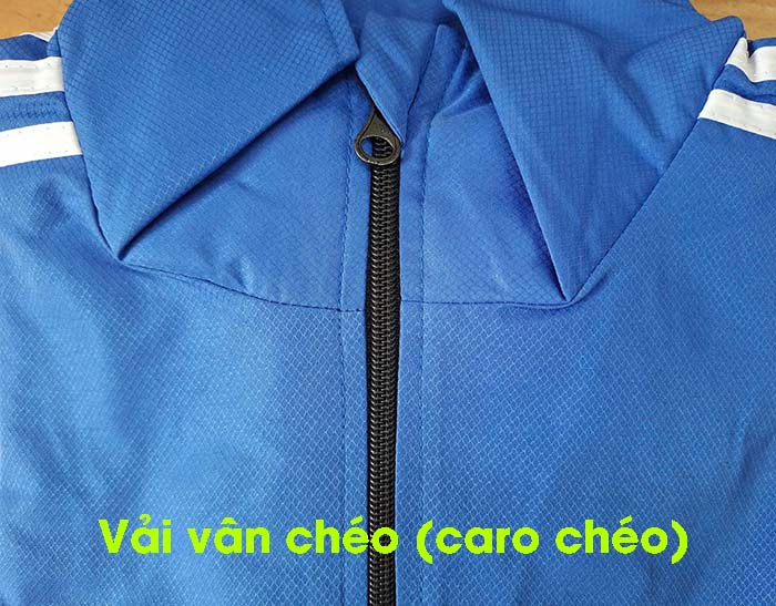vải vân chéo may áo khoác