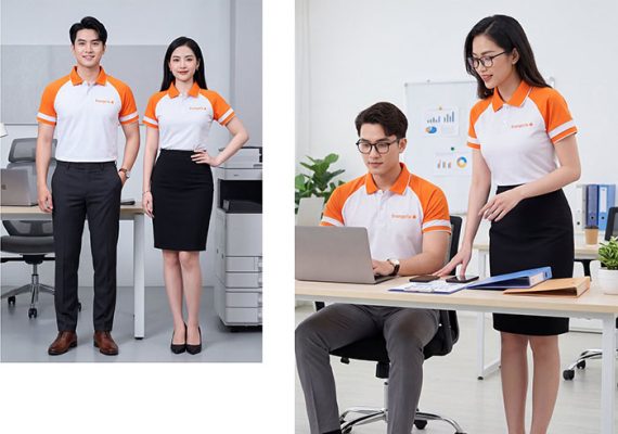 xưởng may áo polo đồng phục theo yêu cầu