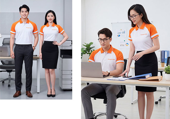 xưởng may áo polo đồng phục theo yêu cầu