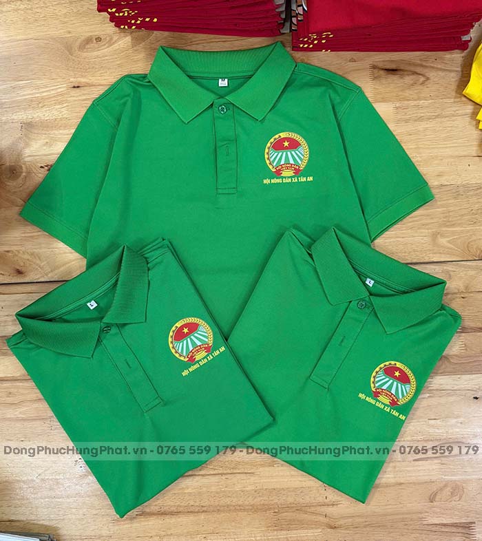 xưởng may áo polo đồng phục theo yêu cầu