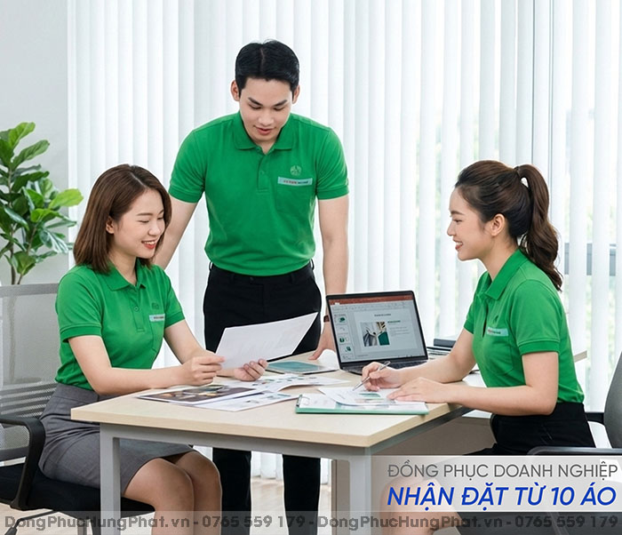 xưởng may áo polo đồng phục theo yêu cầu