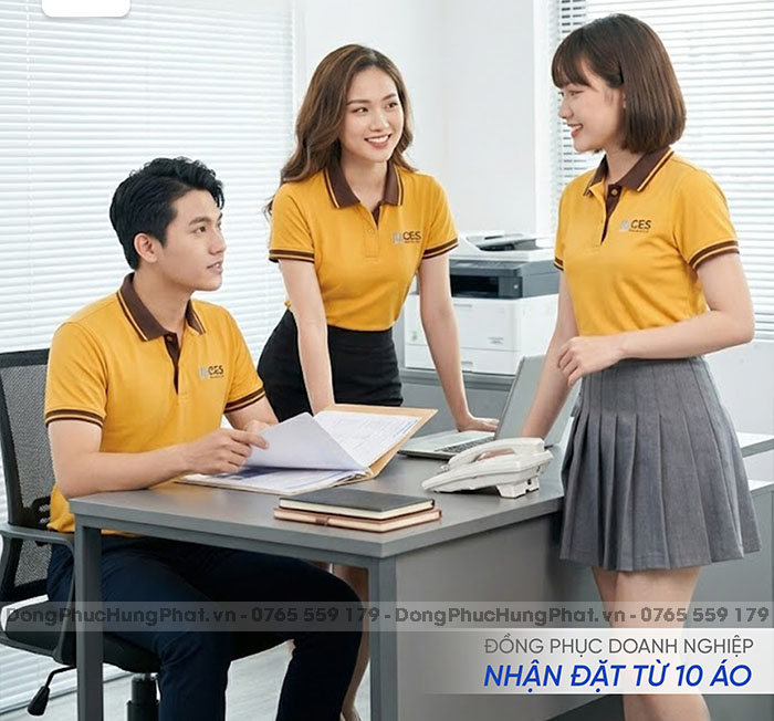 xưởng may áo polo đồng phục theo yêu cầu