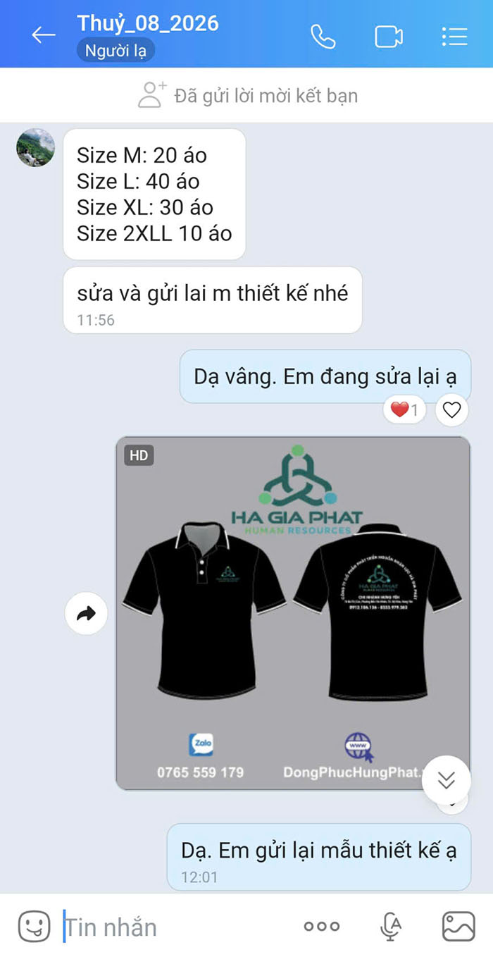 100 áo thun polo đồng phục công ty hà gia phát, hưng yên