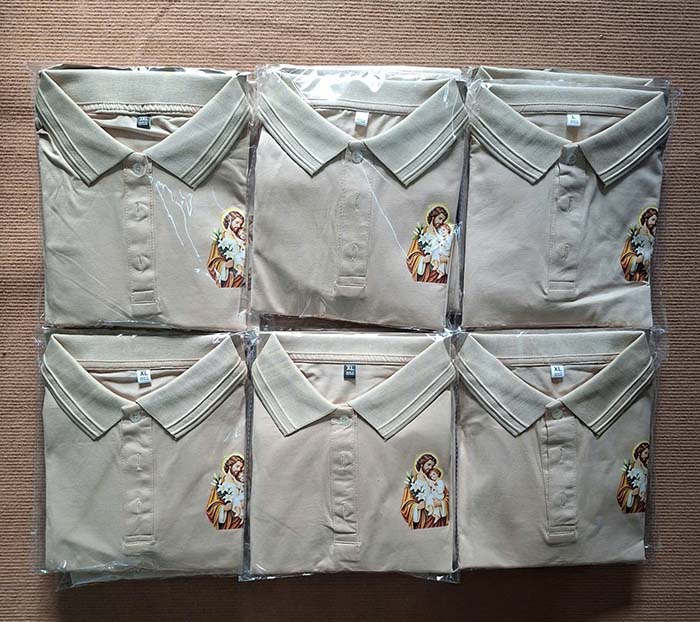 19 áo polo đồng phục gia đình vải cotton 100% màu be
