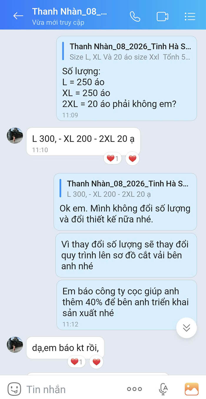 520 áo thun quà tặng sự kiện Tinh Hà Say Hi