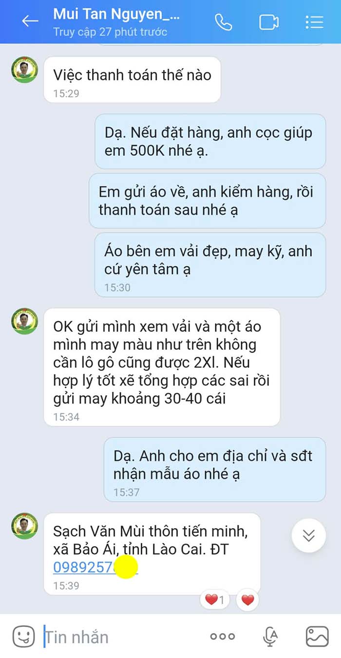 65 áo đồng phục Hội nông dân xã bảo ái, lào cai